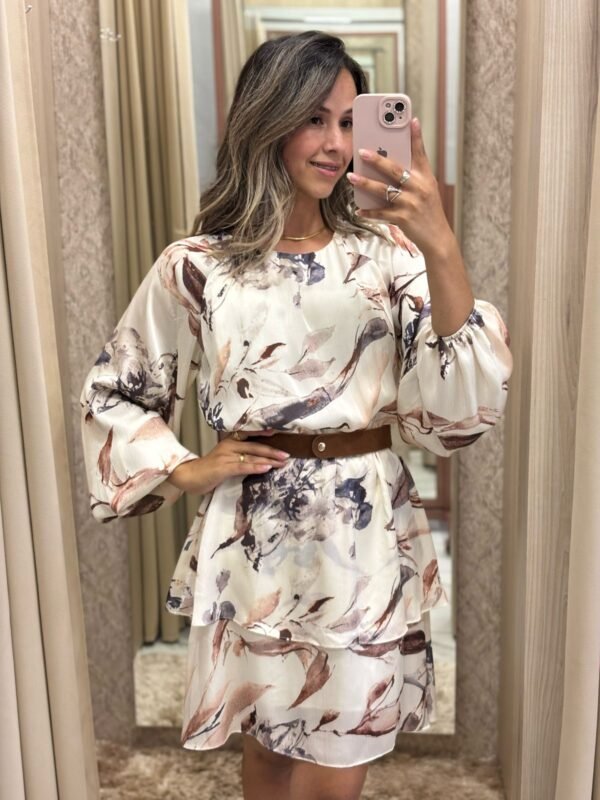Vestido Floral com Cinto - Image 2
