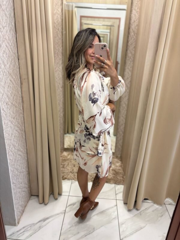 Vestido Floral com Cinto - Image 4
