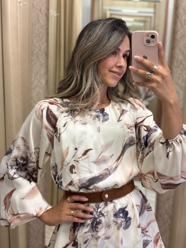 Vestido Floral com Cinto - Image 7