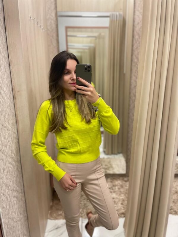 Blusa Modal Neon Amarelo - Imagem 3