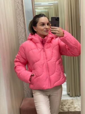 Jaqueta Puffer Rosa