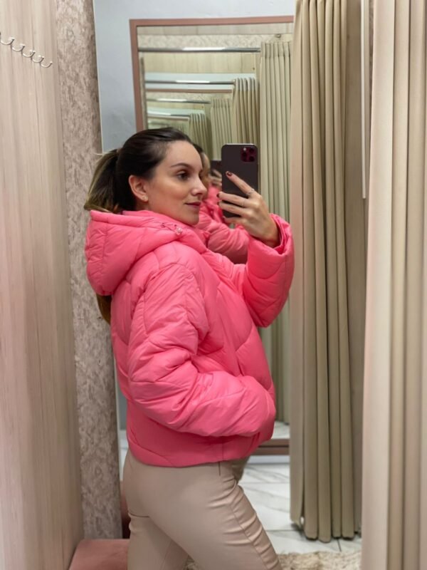 Jaqueta Puffer Rosa - Imagem 3