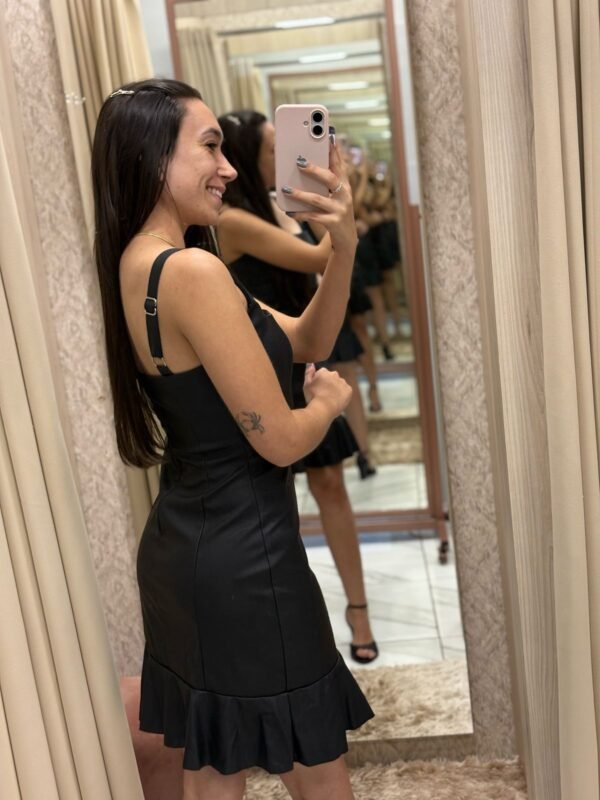 Vestido PU Preto