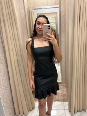 Vestido PU Preto